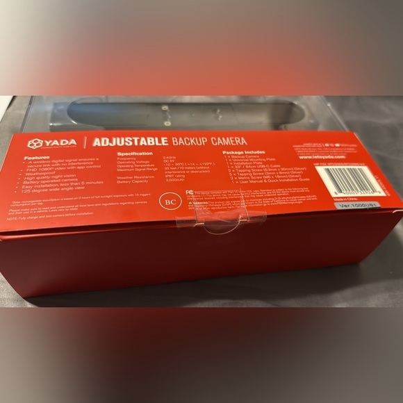 Yada 1080p Full HD Wireless Portable Backup Camera, App with via Bluetooth&Wi-Fi - Picture 3 of 3